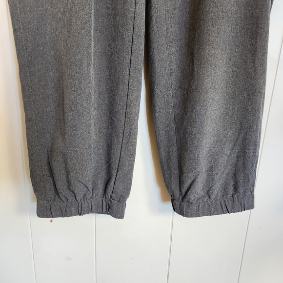 Eddie Bauer Gray Cropped Joggers Crop Pants Capri Activewear Summer Travel Xs - Picture 5 of 11